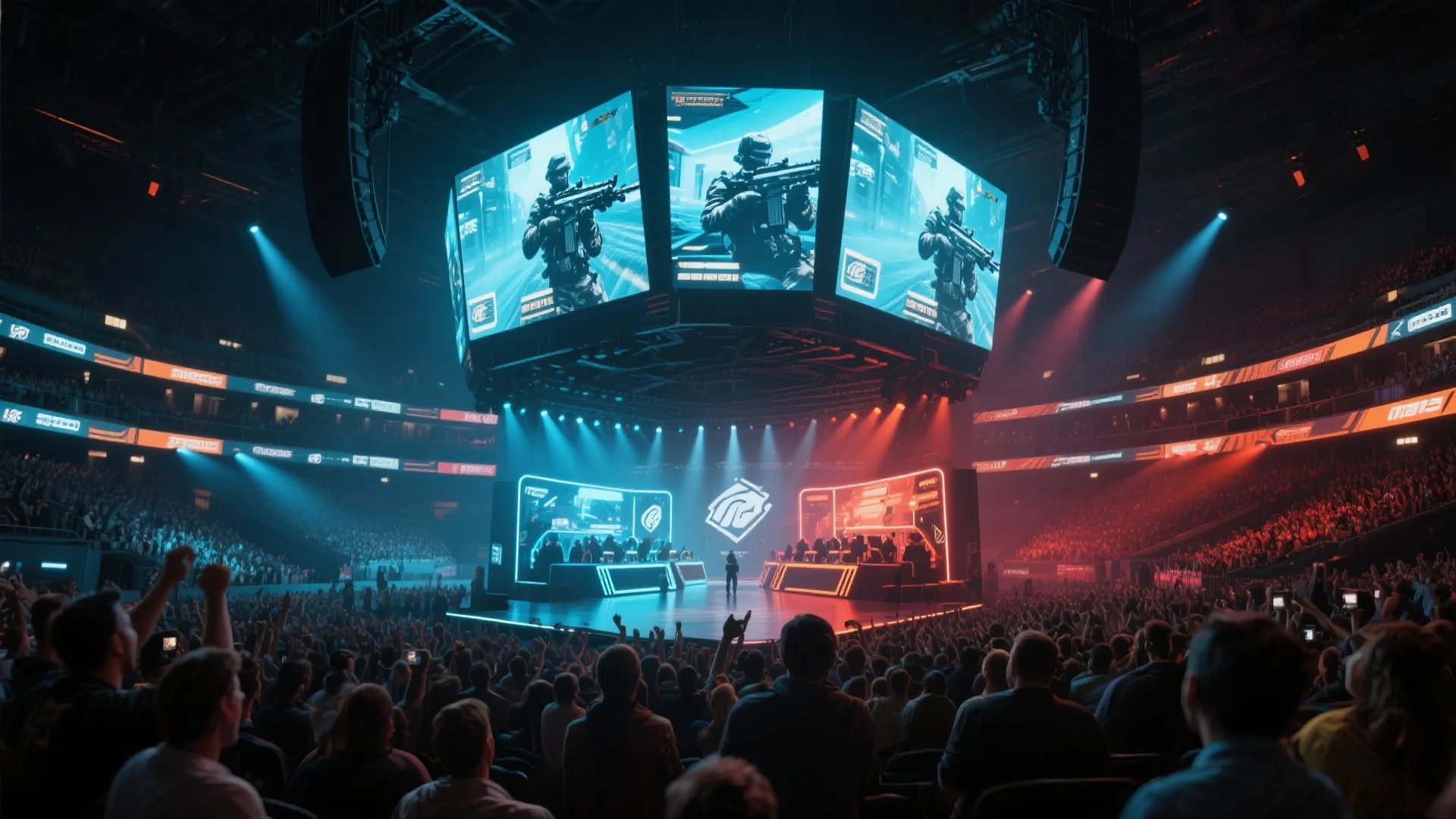 顶级电竞赛事现场